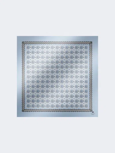 Max Mara Printed Silk Scarf In Purple