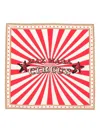 Max Mara Printed Silk Scarf In Red