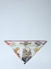 Max Mara Printed Silk Scarf In Multi