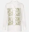 Max Mara Nabil Silk Twill Shirt In White