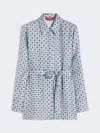 Max Mara Boccale Printed Silk Shirt By In Blue