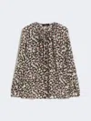 Max Mara Printed Silk Shirt In Multi