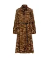Max Mara Studio Woman Midi Dress Camel Size 8 Silk In Brown