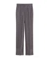 Max Mara Printed Silk Straight-leg Trousers