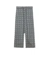 Max Mara Printed Silk Trousers