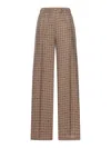 Max Mara Vischio Printed Silk Satin Wide-leg Pants In Multi