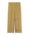 Max Mara Printed Silk Trousers In Multi