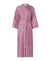 Max Mara Printed Silk Twill Caftan In Multi