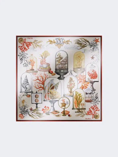 Max Mara Printed Silk Twill Oversized Scarf In Multi