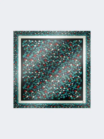 Max Mara Printed Silk Twill Yoke In White