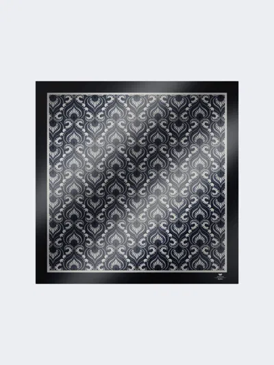 Max Mara Printed Silk Yoke In Blue