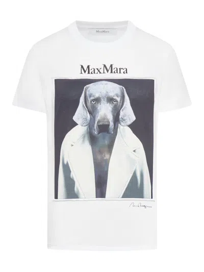 Max Mara Printed T-shirt In Nude & Neutrals