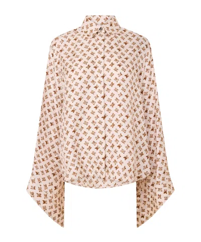 Max Mara Printed Top In Pink