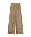 Max Mara Printed Trousers In Brown