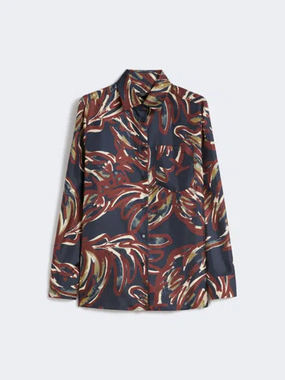 MAX MARA PRINTED TWILL SHIRT