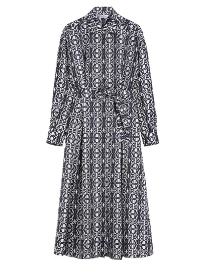 MAX MARA MAX MARA PRINTED TWILL SHIRT DRESS