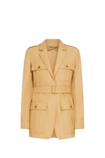 Max Mara Puffer Jacket Pacos In Beige