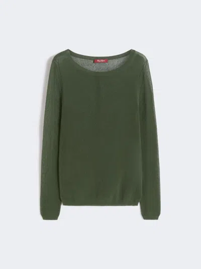 Max Mara Pull Ajusté En Coton Mélangé In Green
