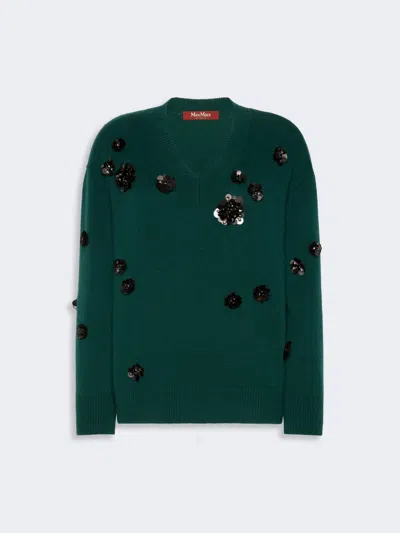 Max Mara Pull Ample En Laine Et Cachemire In Vert