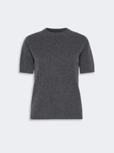 Max Mara Pull Classique En Laine Et Cachemire In Gris Moyen