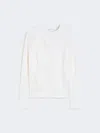 Max Mara Pull En Coton Brodé In White