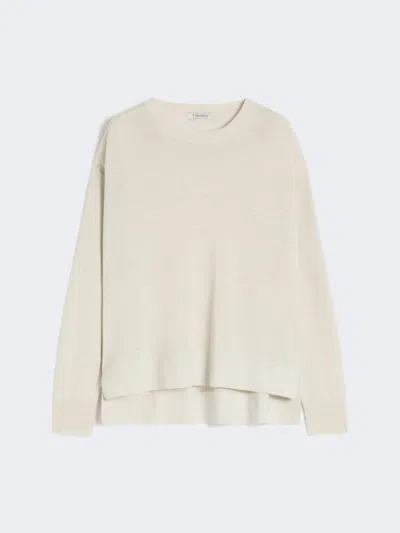 Max Mara Pull En Fil De Lin In Gold