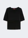 Max Mara Pull En Fil De Viscose In Black