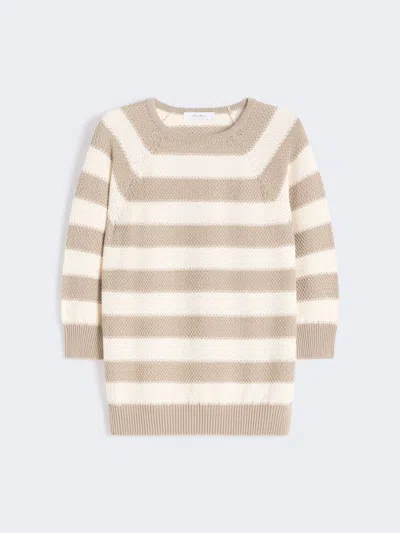 Max Mara Pull En Pur Coton In Neutral