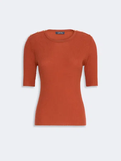 Max Mara Smmriviera Wool Top In Multi