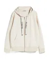 Max Mara Pull Rope Hooded Sweater In Neutral