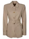 Max Mara Pulvino Giacca Sahariana In White