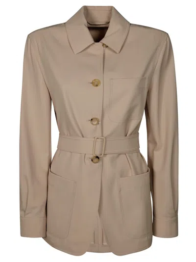 Max Mara Pulvino Giacca Sahariana In White