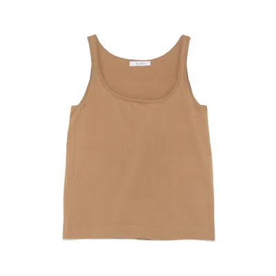 Max Mara Pumano Scoop-neck Tank Top In Neutral