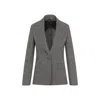 Max Mara Women's Muschio Jacket Principe Galles In Grey