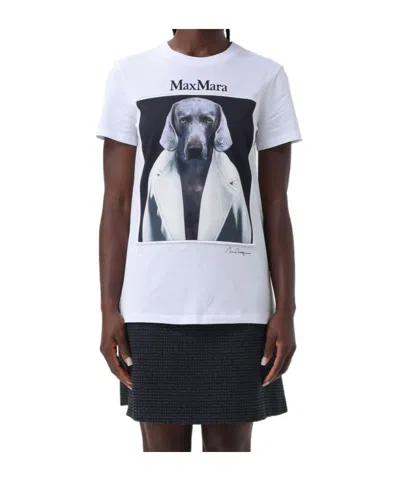 MAX MARA MAX MARA GRAPHIC PRINTED CREWNECK T-SHIRT