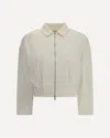 Max Mara Pure Argenta Cropped Sweatshirt In White