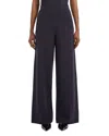 Max Mara Assiro Blue Flared High-waisted Pants In Navy