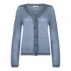 Max Mara Pure Avion Blue Wool Sweater In Blue
