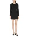 Max Mara Short Technical Jersey Dress In Black