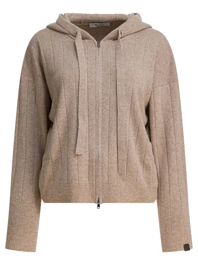 Max Mara Pure Cashmere Cardigan Knitwear Beige