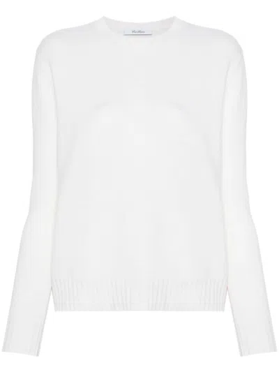 Max Mara Pure Cashmere Clothing Sweaters In White