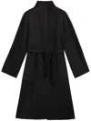Max Mara Lilia Belted Long-sleeved Coat In Black