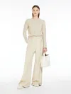 Max Mara Pure Cashmere Crew-neck Jumper In Beige