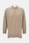 Max Mara Pure Cashmere Shirt In Neutral