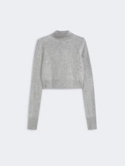 Max Mara Pure Cashmere Sweater In Gray