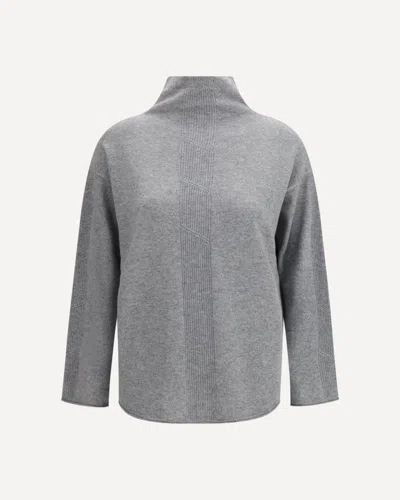Max Mara Pure Cashmere Sweater In Silver