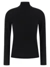 Max Mara Solid Cashmere Turtleneck Sweater In Black