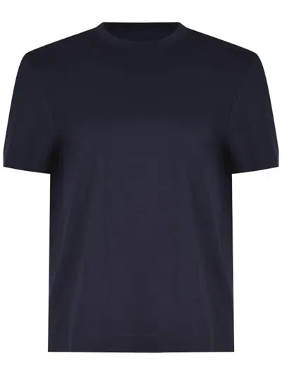 Max Mara Pure Classic Crew-neck Cotton T-shirt For Women - Short Sleeves In Blue