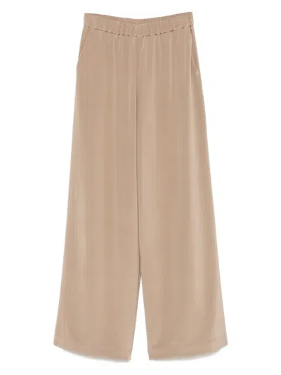Max Mara Pure Classic Trousers "bonn" In Brown