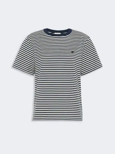 Max Mara Pure Cotton Jersey T-shirt In Multi